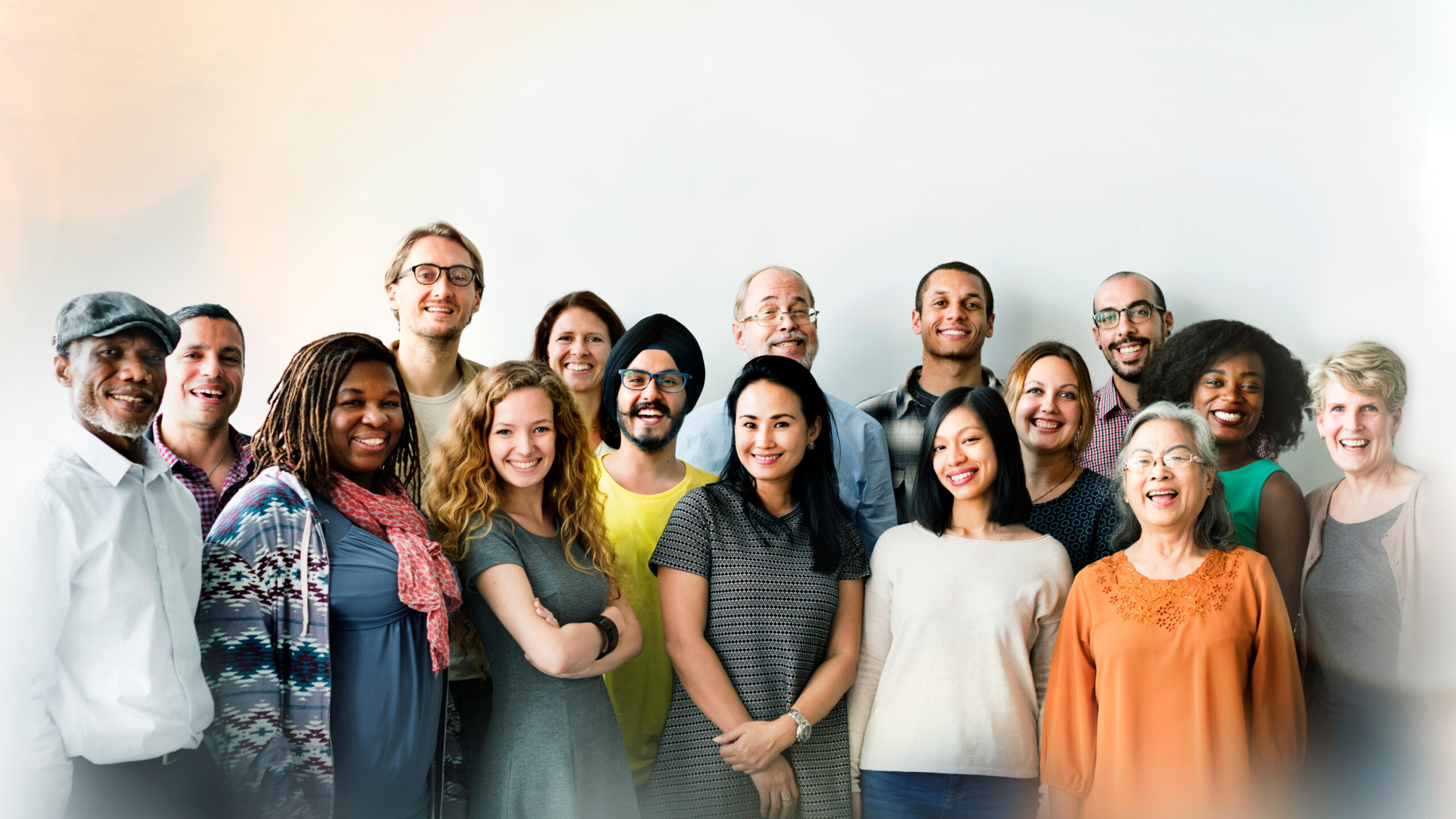 Group of cheerful diverse people Group of cheerful diverse people